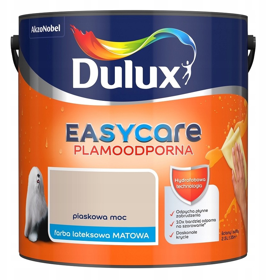 Dulux Dulux Easy Care- farba, kol. Piaskowa Moc, 2.5l