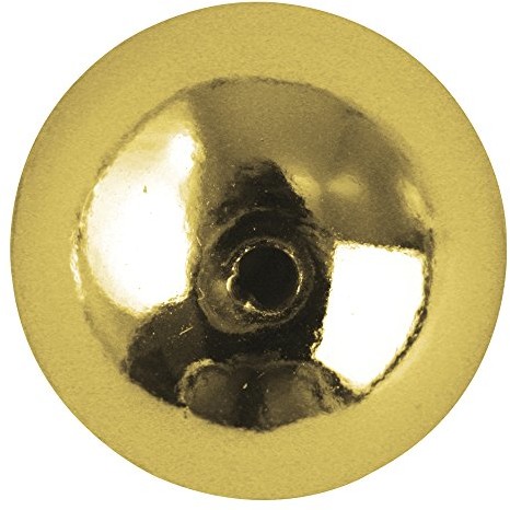 Rayher 1630206  plastikowe perły okrągłe, 4 MM , puszka 150 sztuk, złota 16-302-06