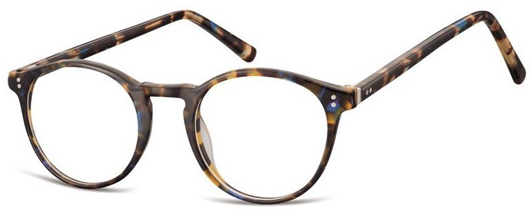 Sunoptic Okrągłe okulary oprawki zerowki korekcyjne AC43C