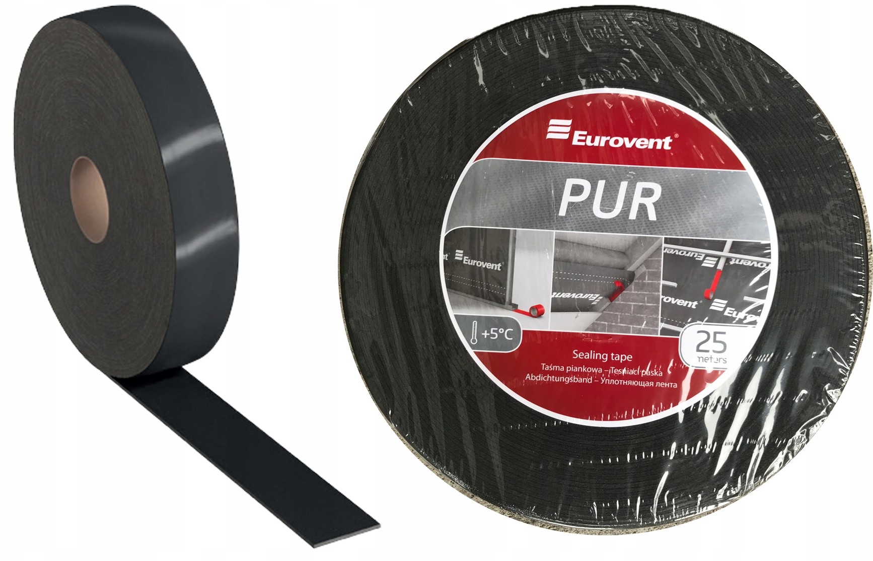 Eurovent Taśma Pur Budowlana Uszczelniająca 40x25m