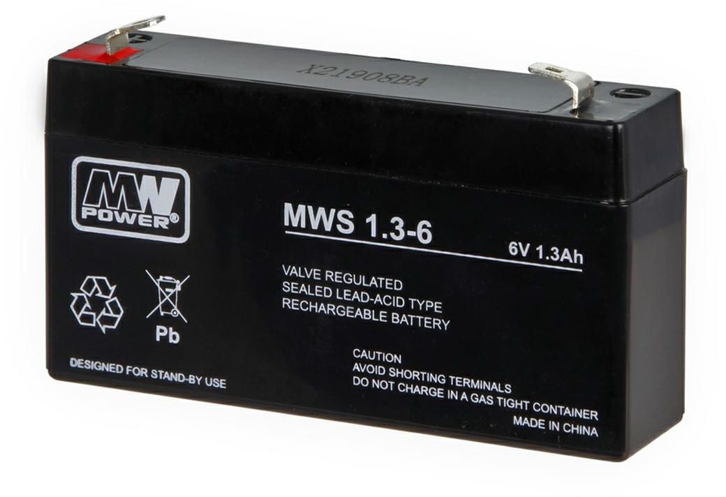 Mpl energy gliwice Akumulator żelowy 6,0V/1,3Ah MWS