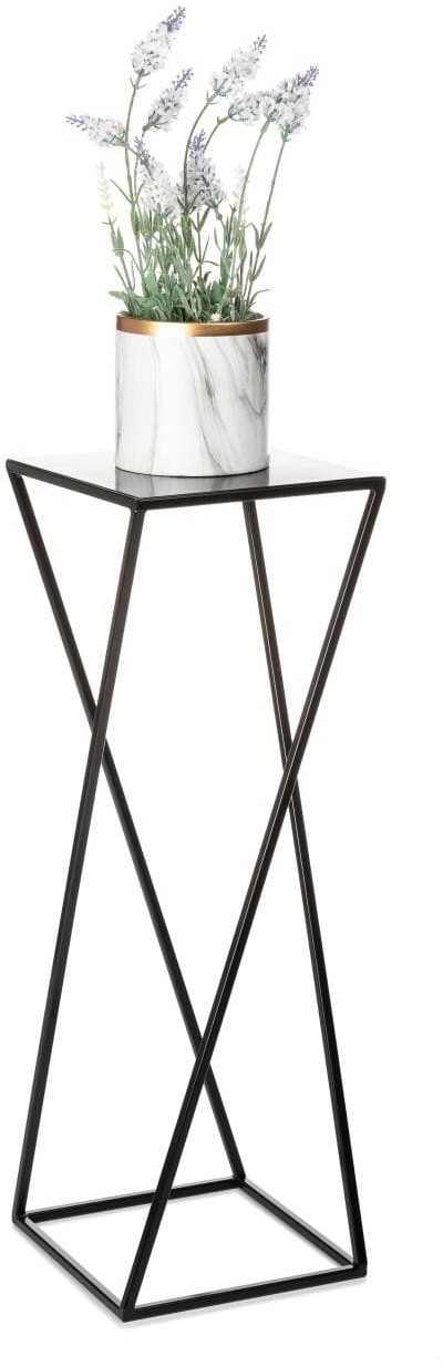 Kwietnik nowoczesny czarny stojący 70 cm