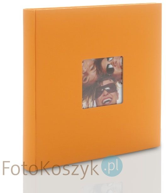 Walther Album Fun mały kwadrat pomarańcz (tradycyjny 40 kremowych stron)