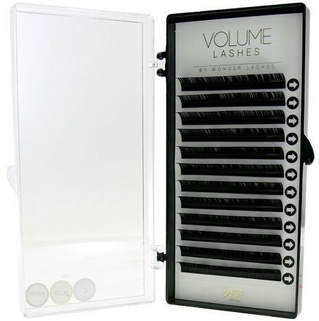 Wonder Lashes Rzęsy na pasku volume metoda objętościowa Wonder lashes d 0,04 13 mm