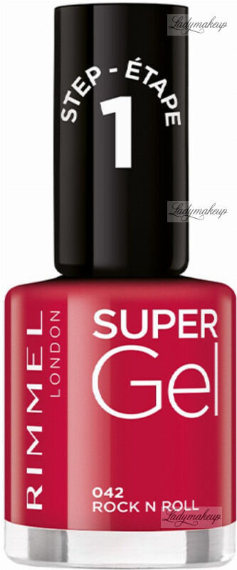 Rimmel SUPER GEL - Żelowy lakier do paznokci - 12 ml - 042 - ROCK N ROLL