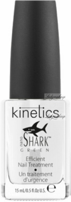 Kinetics Kinetics - Nano Shark Green - Efficient Nail Treatment - Baza i odżywka do paznokci zniszczonych i słabych - 15 ml