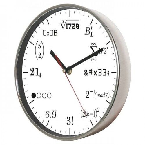 Atrix Zegar chromowany matematyka #2W ATE2019M2W