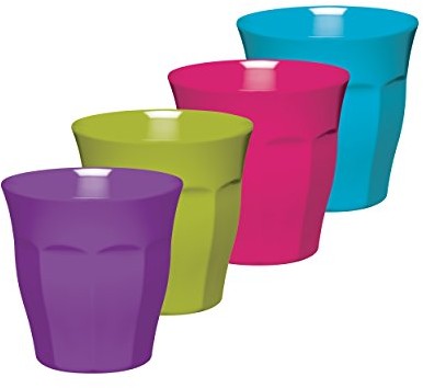 Colourworks 4-częściowy zestaw kubków z melaminy, 225 ml CWMTUMASSTPK4
