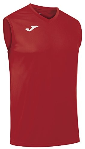 Joma Combi Basic Sleeveless-biała koszulka dla dzieci, czerwony, xxl 100436.600_2XL-3XL