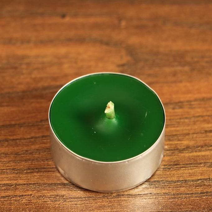 Magoi Agni Tealight - zielona świeca z wosku (herbaciarka) drim83