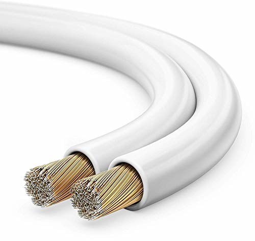Sonero sonero 10 metrów 2 x 1,50 mm CCA kabel głośnikowy/kabel głośnikowy, kolor: biały S-SC2150W-10