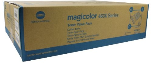 Konica Minolta a0dkj51 Magicolor 4600 toner trójkolorowy wkład   stron potrójnej paczce A0DKJ51