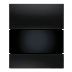 TECE Square przycisk spłukujący ze szkła do pisuaru - Szkło czarne/przyciski cza