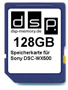 DSP Memory Parent for Sony DSC-WX500, czarny 128gb