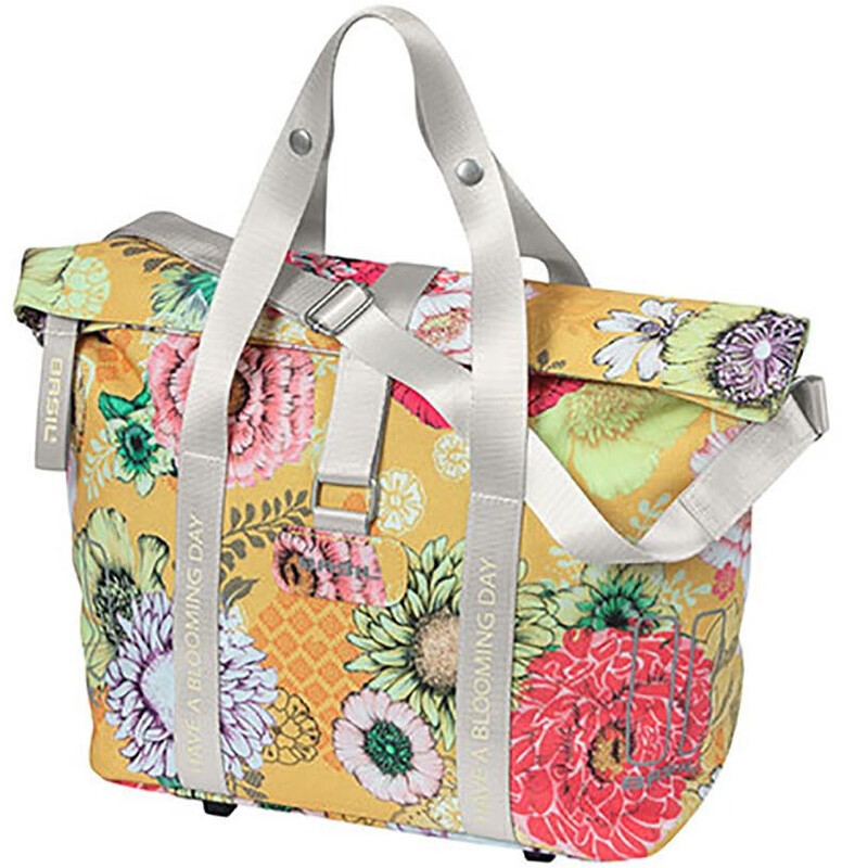 Basil Bloom Field Handbag 8-11l with 2 Hooks incl. KF and MIK Plate, żółty/kolorowy 2022 Sakwy 18170