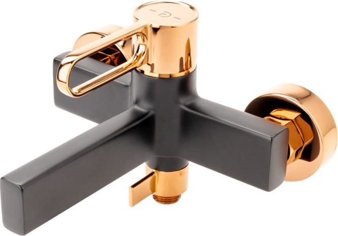 F-DESIGN ZAFFIRO FD1-ZFR-1-25 czarny + różowe złoto miedź