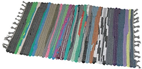 JVL jvl Handmade chindi dywan 50x80 cm z recyklingu, wielokolorowy 01-300