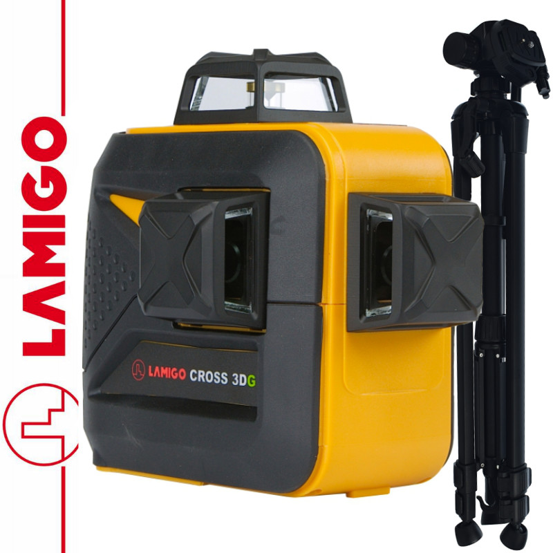 LAMIGO Laser krzyżowy CROSS 3DG + Statyw 1,4m