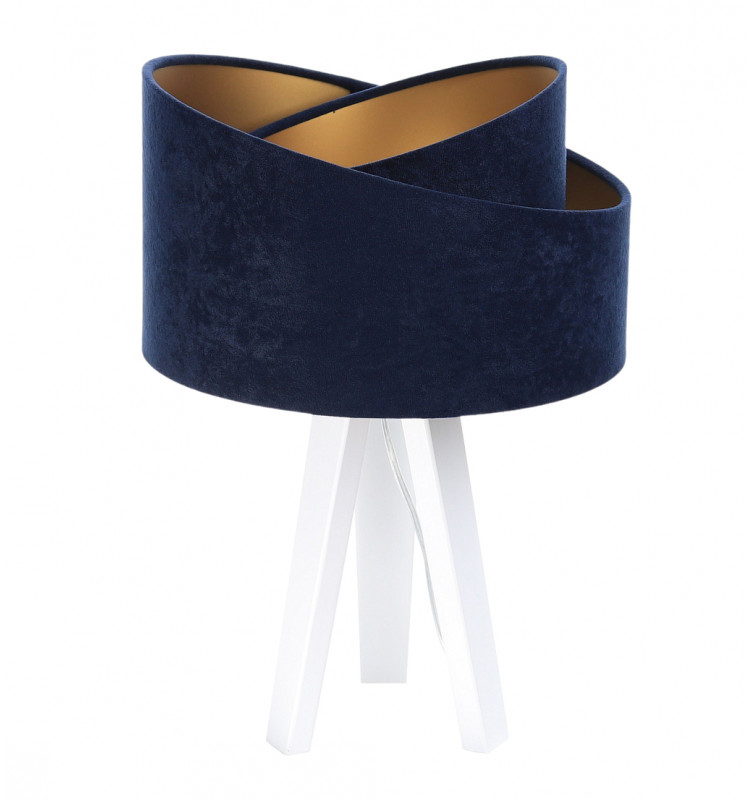 ImoLight Lampka stołowa mini-trójnóg biały Awena Granatowo-złota