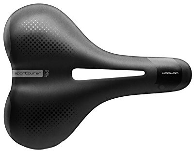 Sportourer kaalam Gel Flow Hi-VIZ siodełko rowerowe, czarna, One Size SU477322