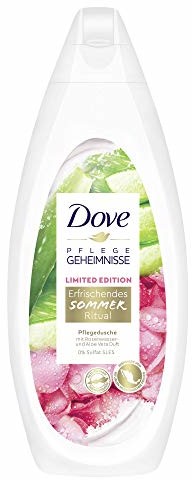Dove Sekret pielęgnacyjny żel pod prysznic orzeźwiający lato Ritual Limited Edition z aloesem i wodą różaną, 250 ml