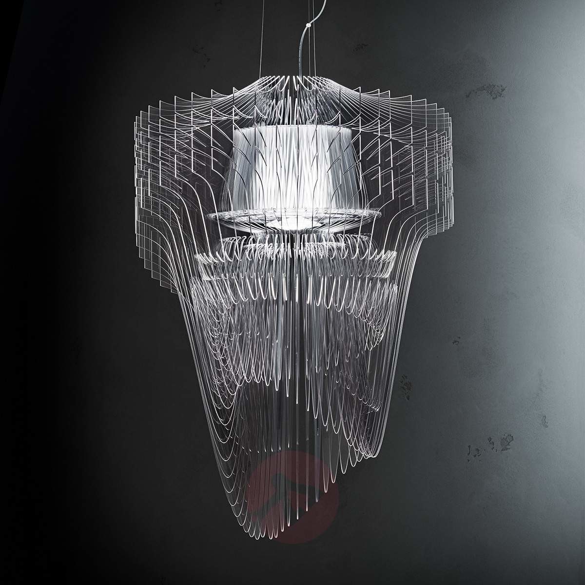 Slamp Transparentna designerska lampa wisząca LED ARIA