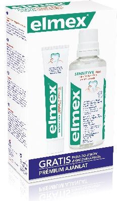 Elmex Zestaw w kasecie Sensitive płyn do płukania ust 400 ml + pasta do zębów 75 ml