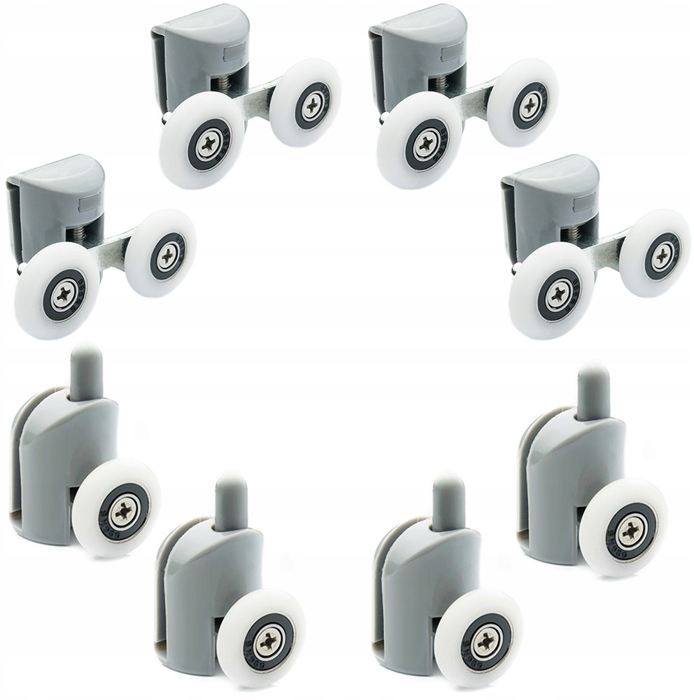 Komplet 8 Rolek Do Kabiny Prysznicowej Rolki Kółka