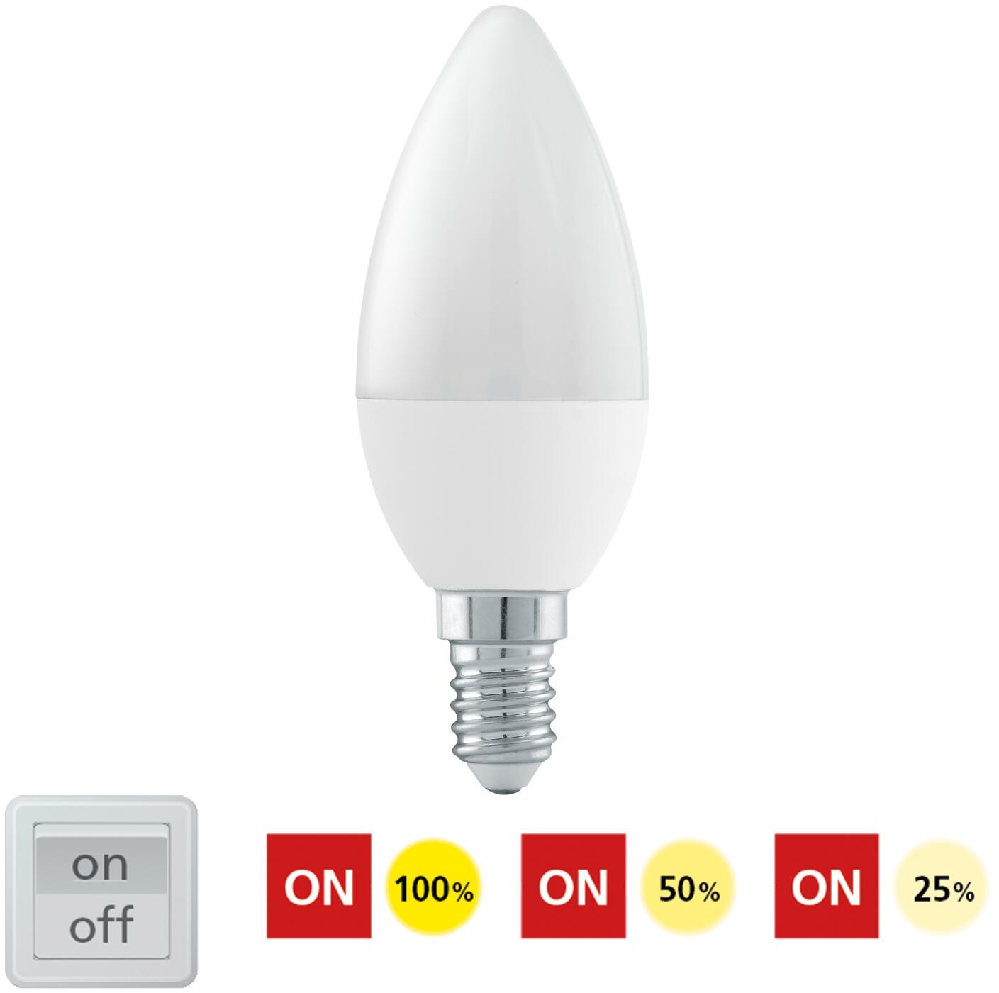 Eglo Żarówka z wbudowanym ściemniaczem STEP DIMMING 6W E14 470lm 3000K 11581 EGL11581