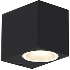 QAZQA Zestaw 4 nowoczesnych kinkietów czarnych IP44 - Baleno I