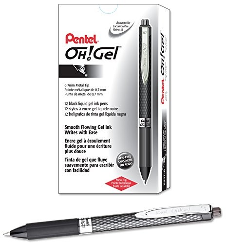 Pentel K497 Gel Ink Roller, 0.35 MM, czarny K497-A