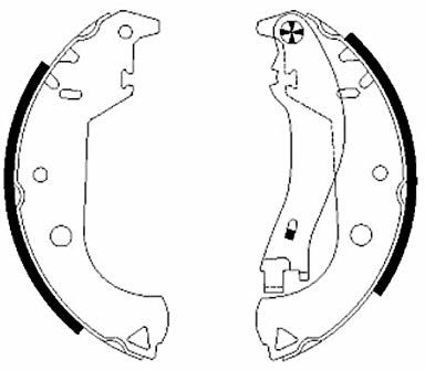 HELLA PAGID 8DB 355 002-611 zestaw butów hamulcowych, oś tylna 355002611