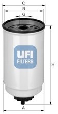 UFI FILTERS Filtr paliwa FILTERS 24.371.00