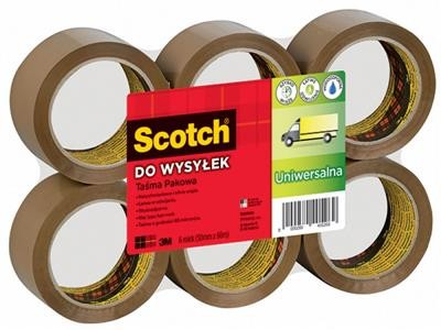 Scotch 3M Taśma pakowa do wysyłek Hot-melt (371), 50mm, 66m, brązowa 3M-XX004803811