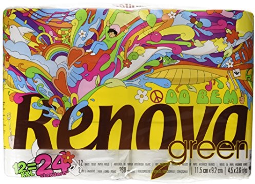 Renovagreen Renova Zielony 12 rolki papieru toaletowego 43822