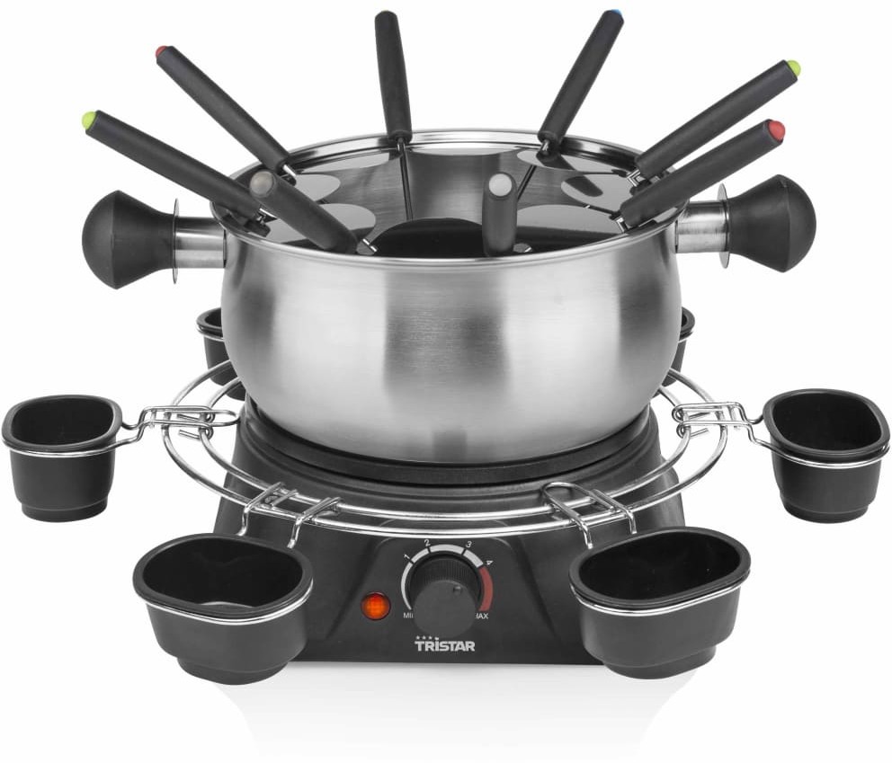 Tristar Europe B.V. Tristar Rodzinny zestaw do fondue, 1400 W, 1,3 L, stal nierdzewna