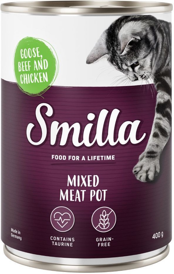 Smilla Mixed Meat Pot, 6 x 400 g - Wołowina, kaczka i kurczak