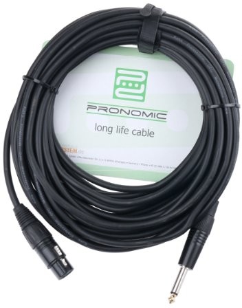 Pronomic niesymetryczny przewód XLR z końcówką jack, kwasoodporny, olejoodporny, z uchwytem zaciskowym 00030729