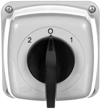 Elektromet Spółdzielnia Inwalidów Łącznik krzywkowy 2-0-1 3P 25A w obudowie IP44 Łuk 25-73 922573
