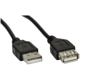 Akyga Przedłużacz USB 2.0 AK-USB-07 USB A(M) - A(F) 1,8m czarny AK-USB-07