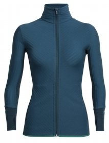 Icebreaker 240 Descender Longsleeve Zip Women Merino kurtka polarowa - xl 103900