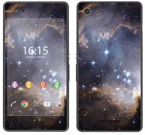 Sony Royal Sticker Royal tatuaż ścienny RS. 98838 samoprzylepny do Xperia E3 z motywem Galaxy Star RS.98838