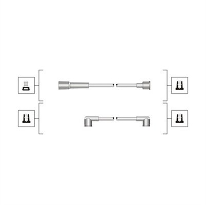MAGNETI MARELLI Przewody zapłonowe - zestaw 941319170106