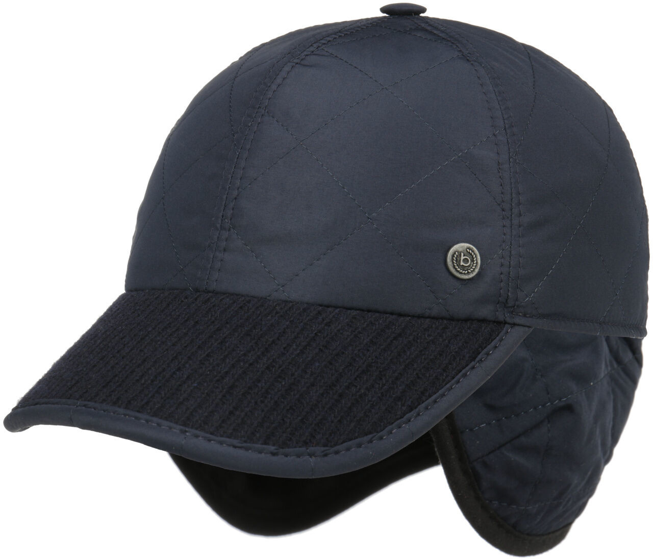 Bugatti Style Mix Cap with Ear Flaps by ciemnoniebieski, 56 cm