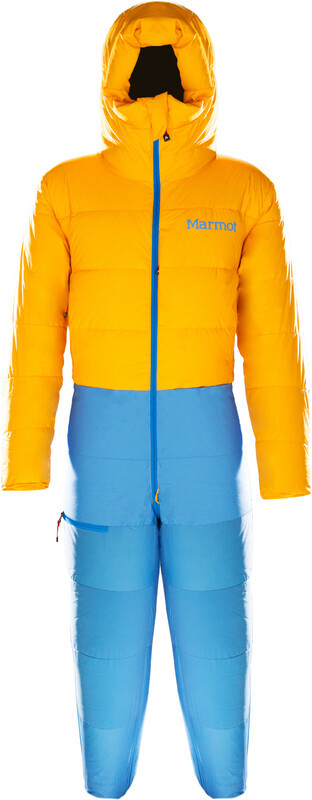 Marmot Warmcube 8000M Zbroja Mężczyźni, pomarańczowy/niebieski XS 2021 Kombinezony narciarskie 79970-3126-XS