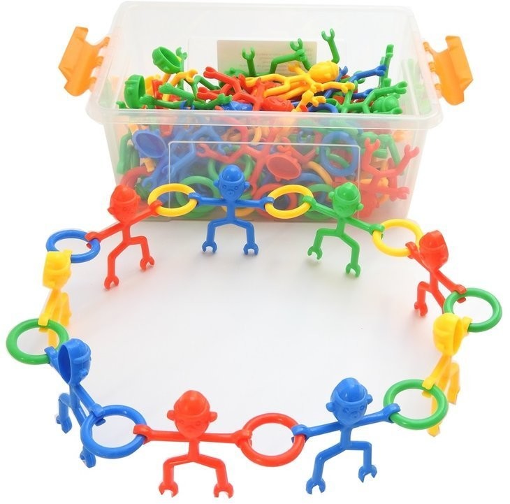 Sprytne klocki Ludziki konstrukcyjne 120 elementów Toys4edu