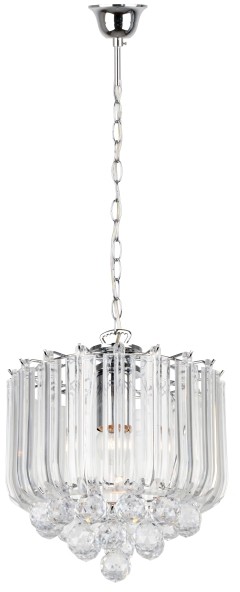 Reality pojedynczy zwis z kryształkami UTAH 325001-06 żyrandol glamour do małego pomieszczenia przeźroczysta lampa sufitowa 325001-06