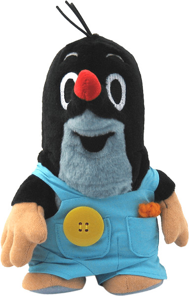 Teddies Krecik w ogrodniczkach pluszowy stojący 20 cm