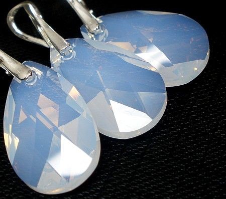 Arande Swarovski Komplet White Opal Srebro Certyfikat 2177662771