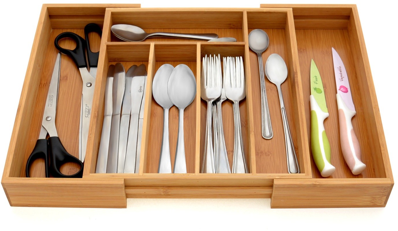 Organizer Wkład Do Szuflady Na Sztućce Regulowany